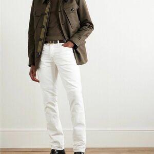 Tom Ford Men's Crisp White Slim Jeans